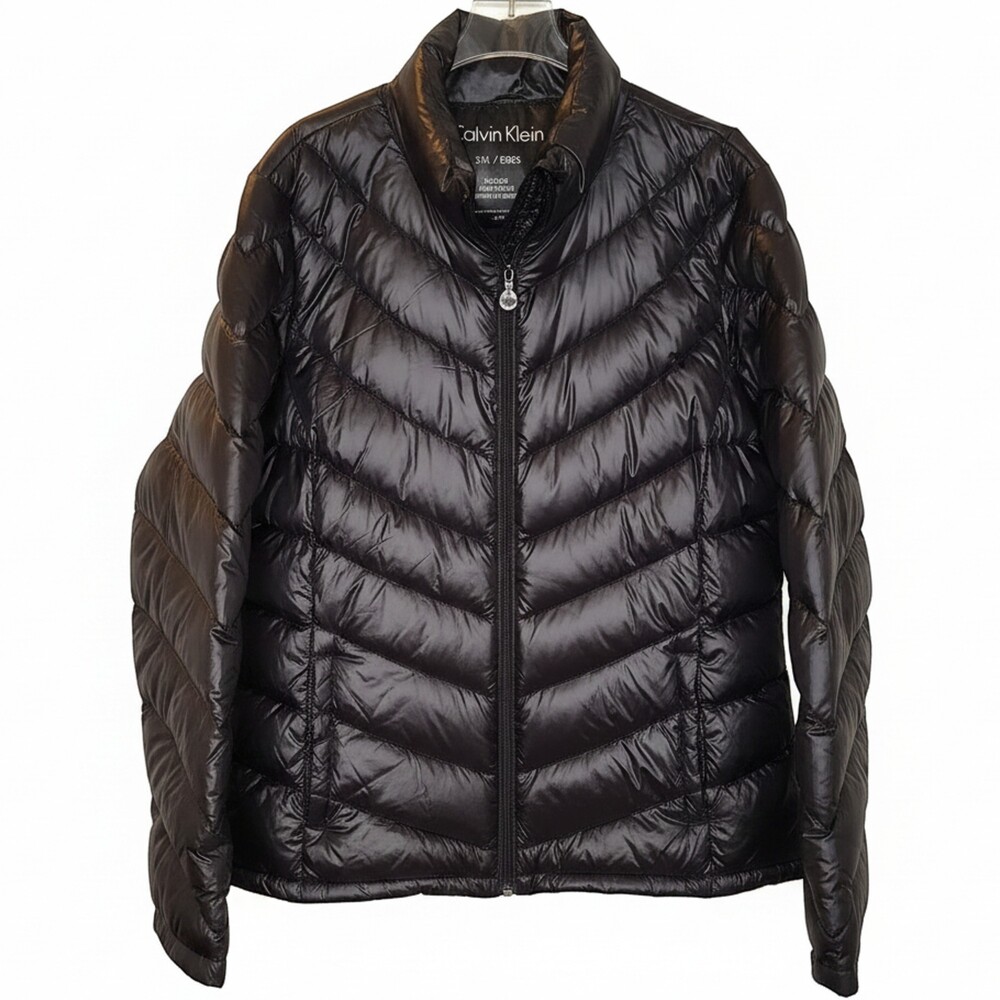 Calvin Klein XXL Black Premium Down Puffer Jacket Packable Lightweight